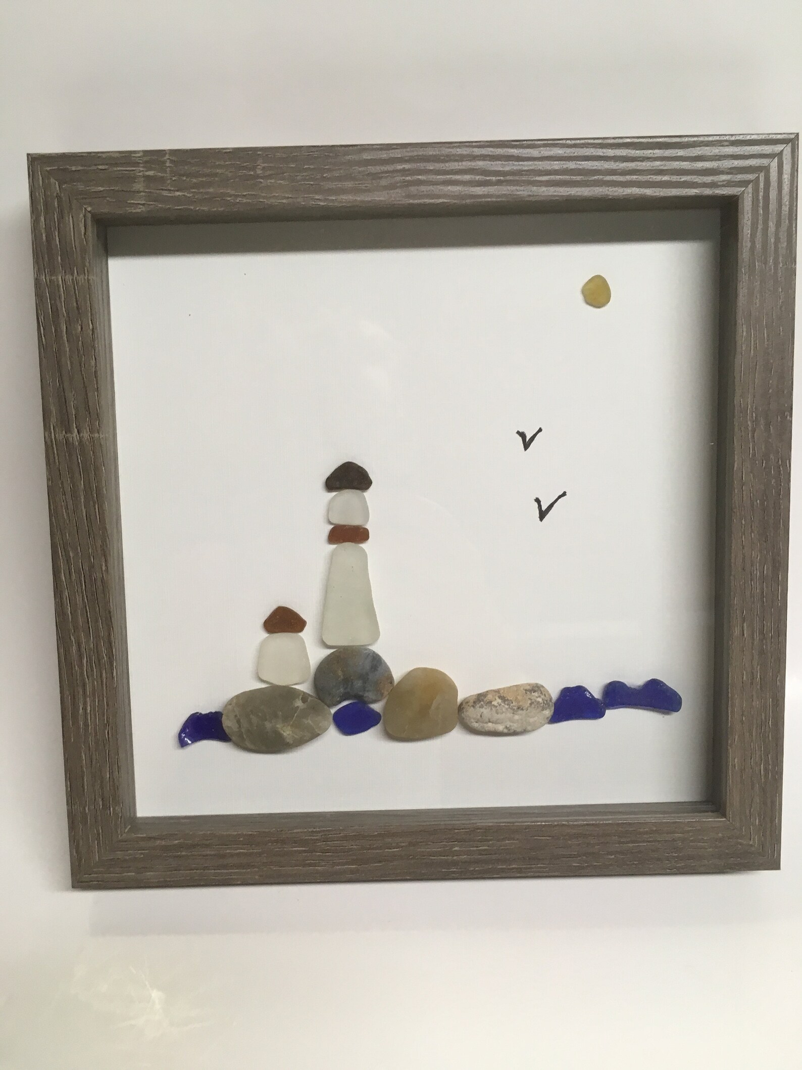 Sea Glass Art Sea Glass Lighthouse Sea Glass Art Sea Glass Etsy