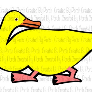 Yellow Duck from Eric Carle's Brown Bear Brown Bear What Do You See? (SVG/PNG)