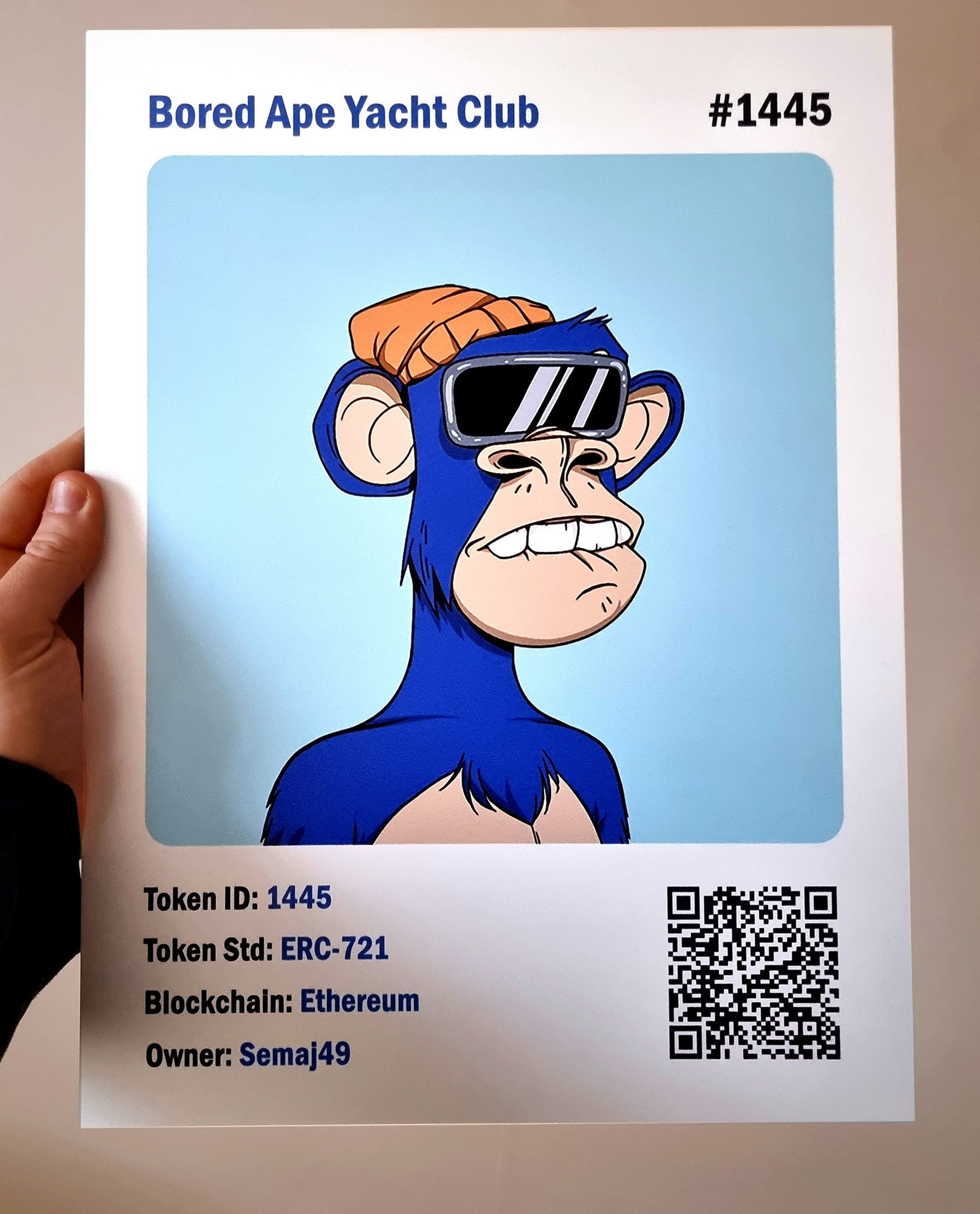 Custom NFT Print Wall Display Your Own NFT Printed on Etsy Australia