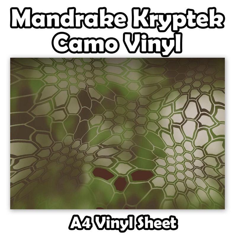 Mandrake Kryptek Camo A4 Vinyl Sheet Self Wrapping Camo Etsy
