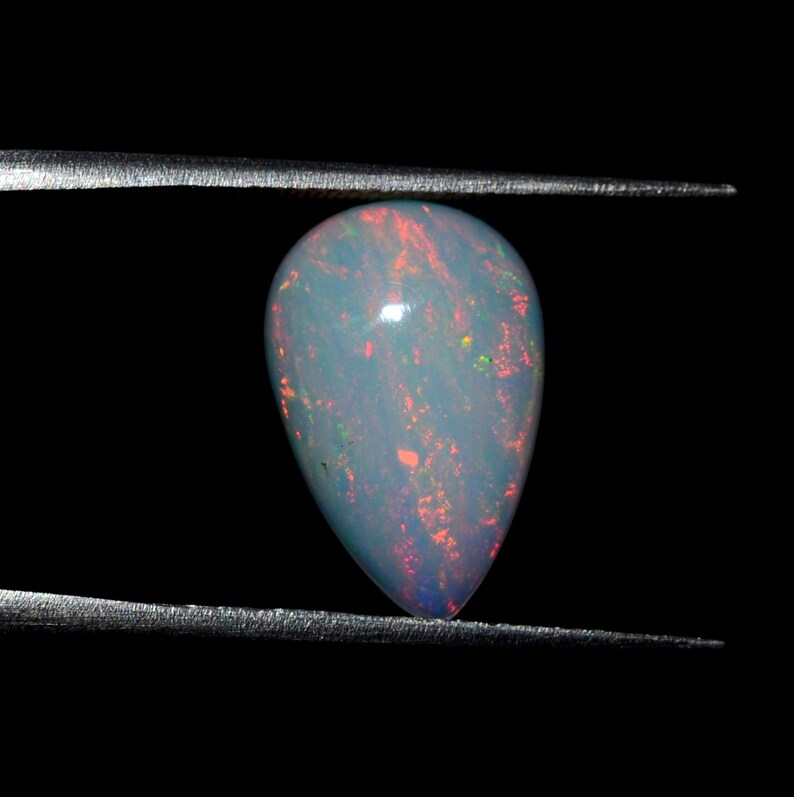Gorgeous Opal CabochonEthiopian100 NaturalAAA QualityWelo Opal16X11X4.50MMPearWhite OpalLoose Gemstone for Jewellery Making