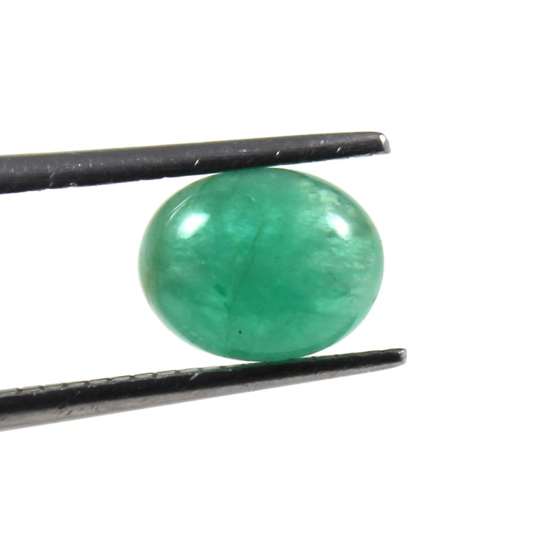 Loose Gemstone For Making Jewelry Amazing Zambian Emerald Oval Cabochon Exellent Quality 8X6.5X3.75MM