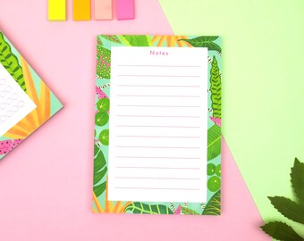 Plants notepad, shopping list, notes, tear off