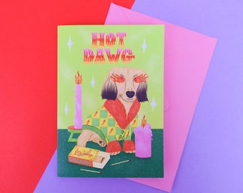 Funny sausage dog valentine's day card