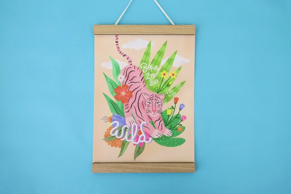 Tiger illustration print