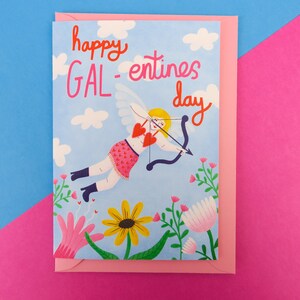 Galentine's day cupid card image 2