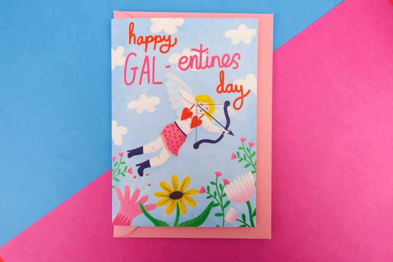 Galentine's day cupid card image 2