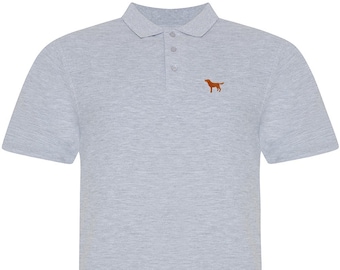 Fox Red Labrador Clothing Gifts, Owner Gift Embroidered Polo Shirt, From The House Of Dog.