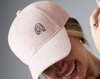 Cockapoo Owner Clothing Gifts, Faux Suede Leather Baseball Cap Hat From The House Of Dog.