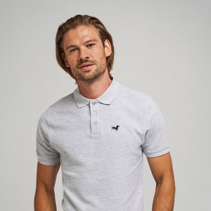 Dackel Schwarzwurst Hundebesitzer Kleidung Geschenk besticktes Poloshirt Shirt, aus dem Haus des Hundes.