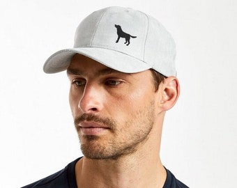 Black Labrador Gift Owner Gifts, Faux Suede Embroidered Baseball Cap.