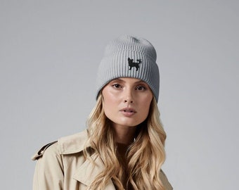 Chihuahua Owner Gift Clothing Gifts.  Recycled Oversized Cuffed Beanie Ski Hat From The House Of Dog.