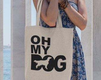 The House Of Dog Irish Red Setter Owner Gift: Premium Cotton Tote Bag. Heavyweight 100% Cotton