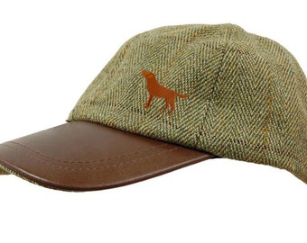 Fox Red Labrador Propriétaire Cadeaux De vêtements cadeaux. Chapeau à capuchon de skip en cuir tweed.