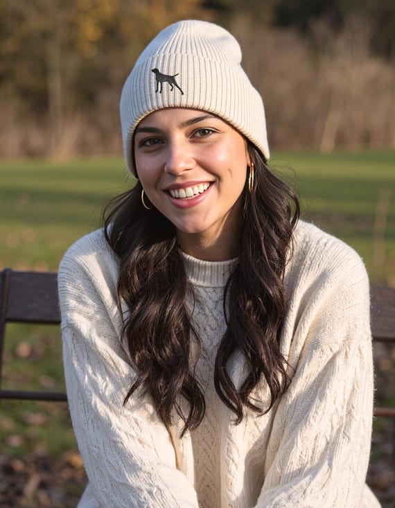 German Shorthaired Pointer Owner Beanie - Embroidered Cuffed Ski Hat, Unisex, 100% Polyester