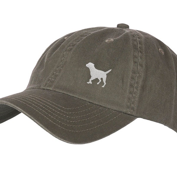 Border Terrier Owner Clothing Gifts. 100% Washed Chino Cotton Embroidered 6 Panel Unstructured Baseball Cap Hat From The House Of Dog.