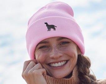 Cocker Spaniel Owner Gifts, Unisex Beanie Ski Hat With Embroidered Design From The House Of Dog.