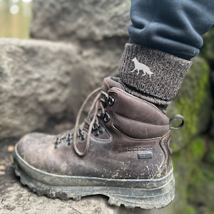 Calcetines de bota de mezcla de lana con suela acolchada para hombre, de The House of Dog (DOS PARES). Talla única para hombre (38-42)