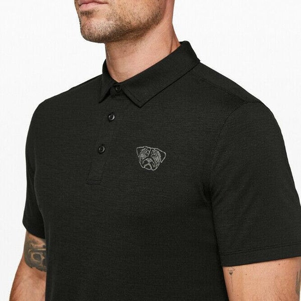 Pug Owner Clothing Gift Embroidered Polo Shirt, From The House Of Dog, From The House Of Dog.