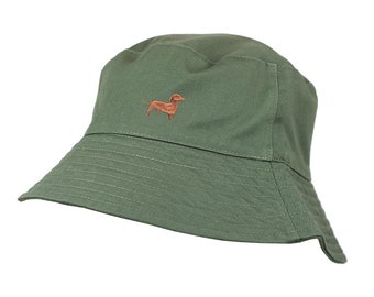 Chapeau Seau Motif Chien Saucisse - Casquette De Pêcheur Unisexe - Protection UV, Pliable, Pour Outdoor