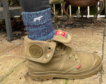 English Pointer Owner (TWO PAIRS) Gift Women's Wool Blend Boot Socks with Cushion Sole from The House Of Dog x 2 PAIRS. One Size Women's 4-8