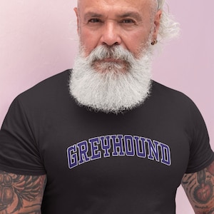 Greyhound Owner Clothing Gift Printed Heavyweight Organic Cotton T-shirt Gift From The House Of Dog.