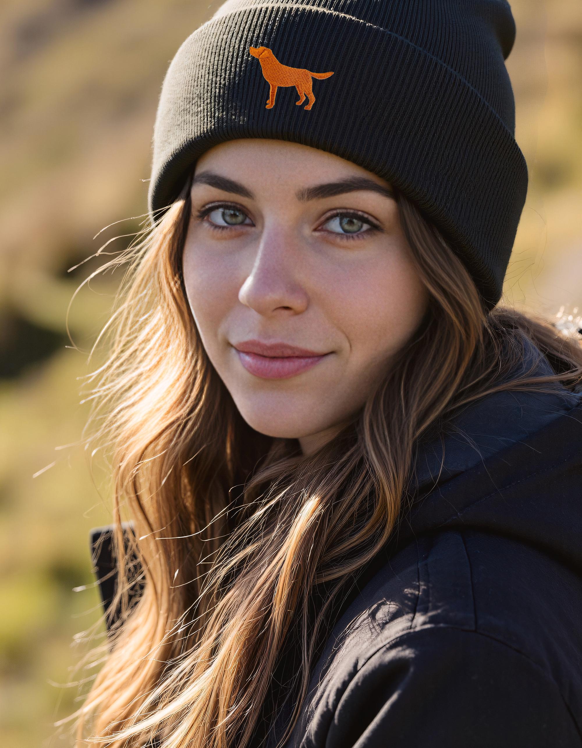 Fox Red Labrador Gifts, Beanie Ski Hat With Embroidered Design From the ...