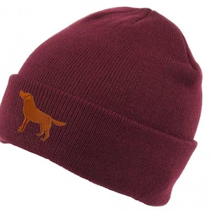 Fox Red Labrador Gifts, Beanie Ski Hat With Embroidered Design From the
