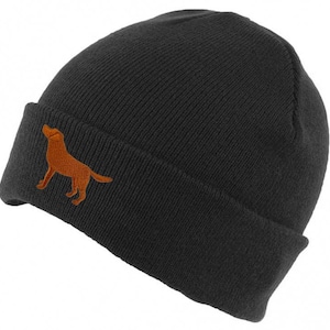 Fox Red Labrador Gifts, Beanie Ski Hat With Embroidered Design From the