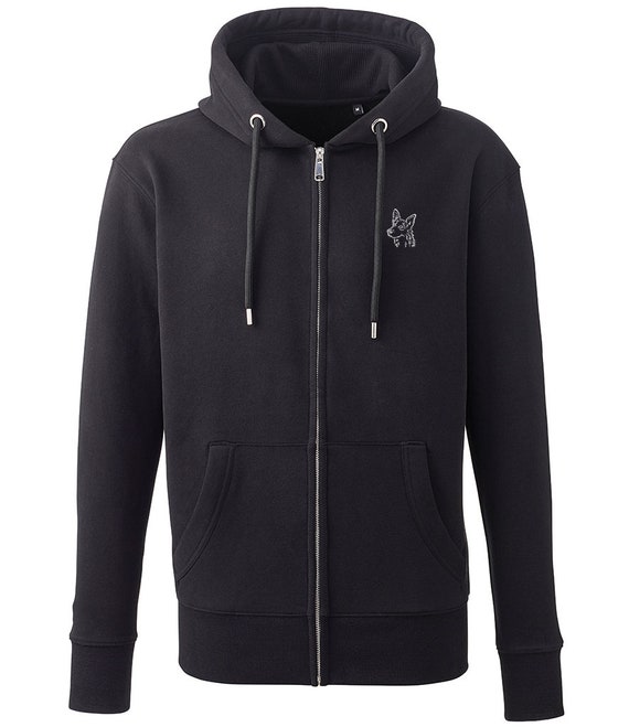 German Shepherd Dog Hoody Clothing Gifts Embroidered Unisex Organic Full Zip Hoodie From the House of Dog. Etsy UK