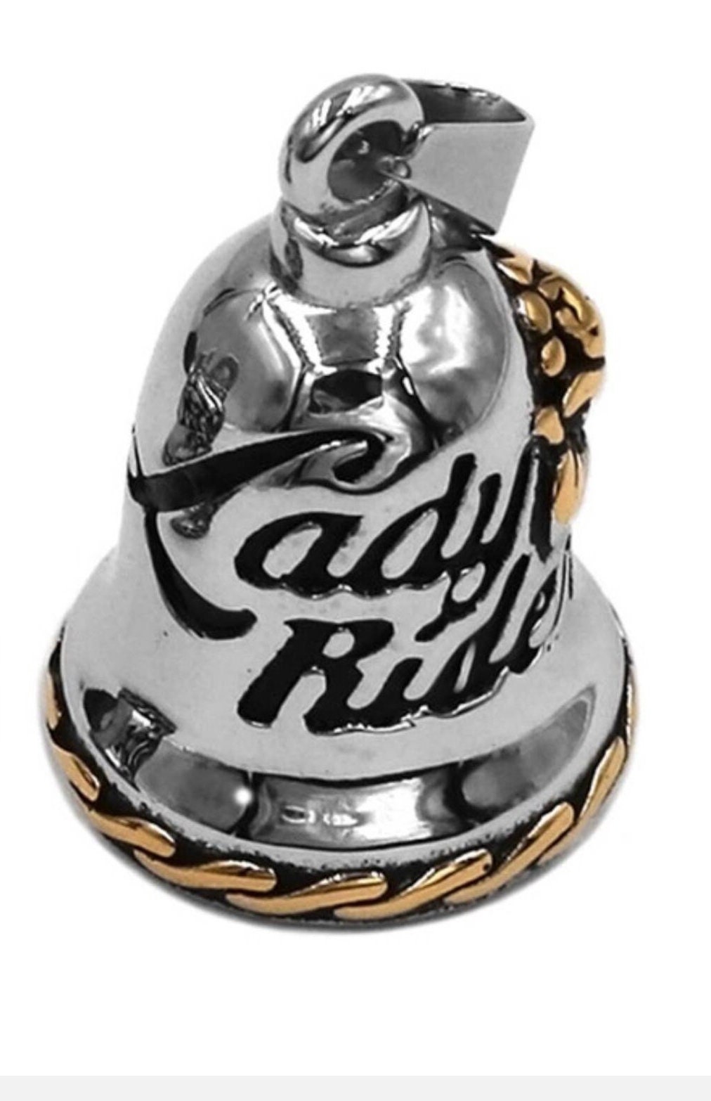 Guardian Bell or Biker Bell or Gremlings Bell, skull & Cross bone, live to ride, motorbike accessories