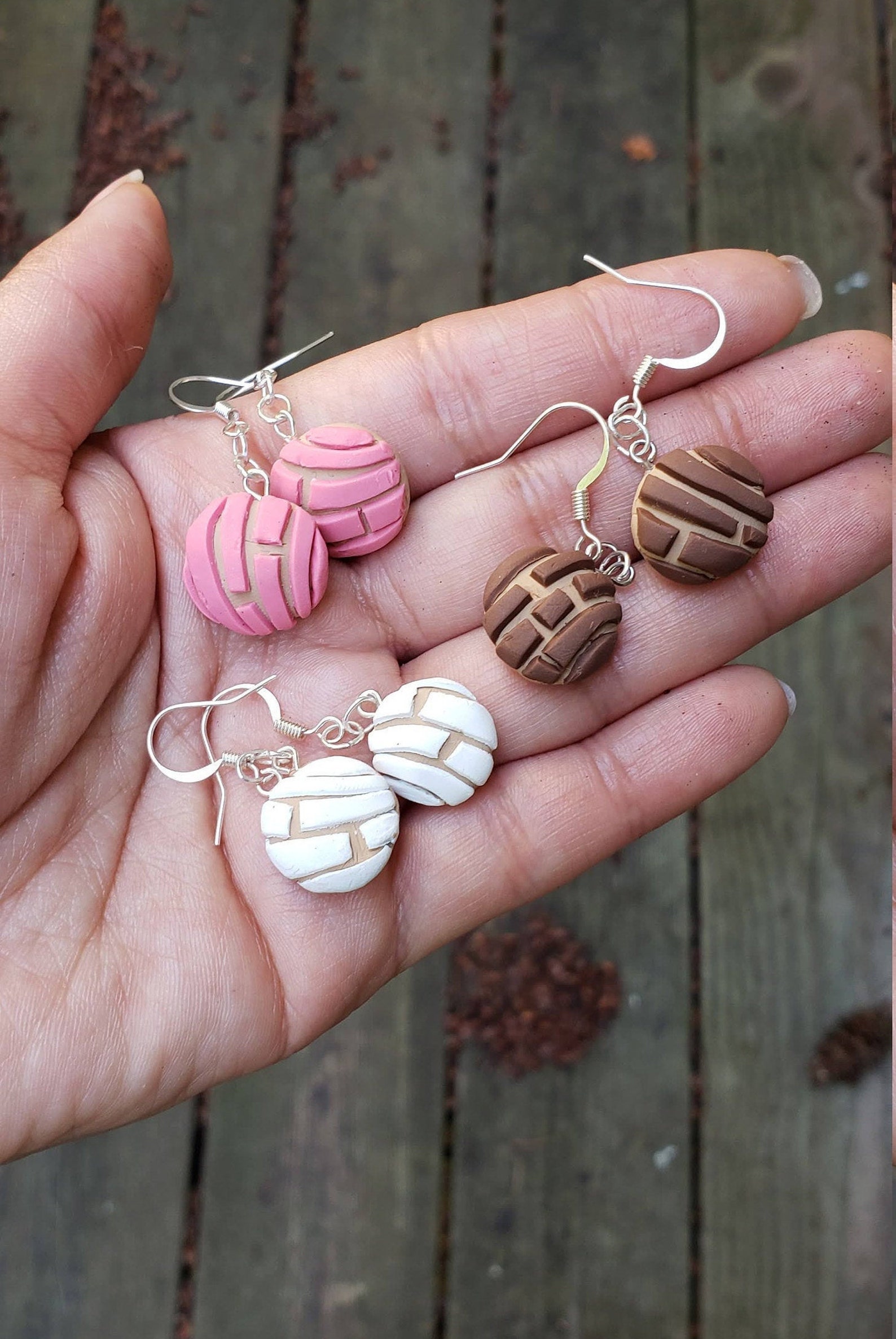 Concha Earrings Pan Dulce Earrings Sweet Bread Earrings Etsy