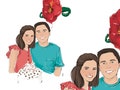 Custom couple portrait, drawing from photo, portrait from photo, painting from photo, family portrait illustration, Anniversary Gift product logo