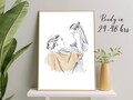 Custom watercolor family portrait, drawing from photo, portrait frlom photo, family portrait illustration, Christmas digital portrait product logo