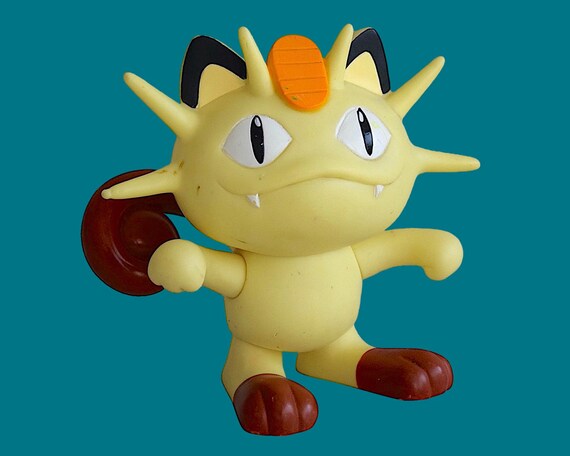 VTG 1998 meowth Pokemon Toy Action Figure by Tomy Pokemon Collectible Made in China 1990s 4.75 Inch 12 Cm Etsy Canada