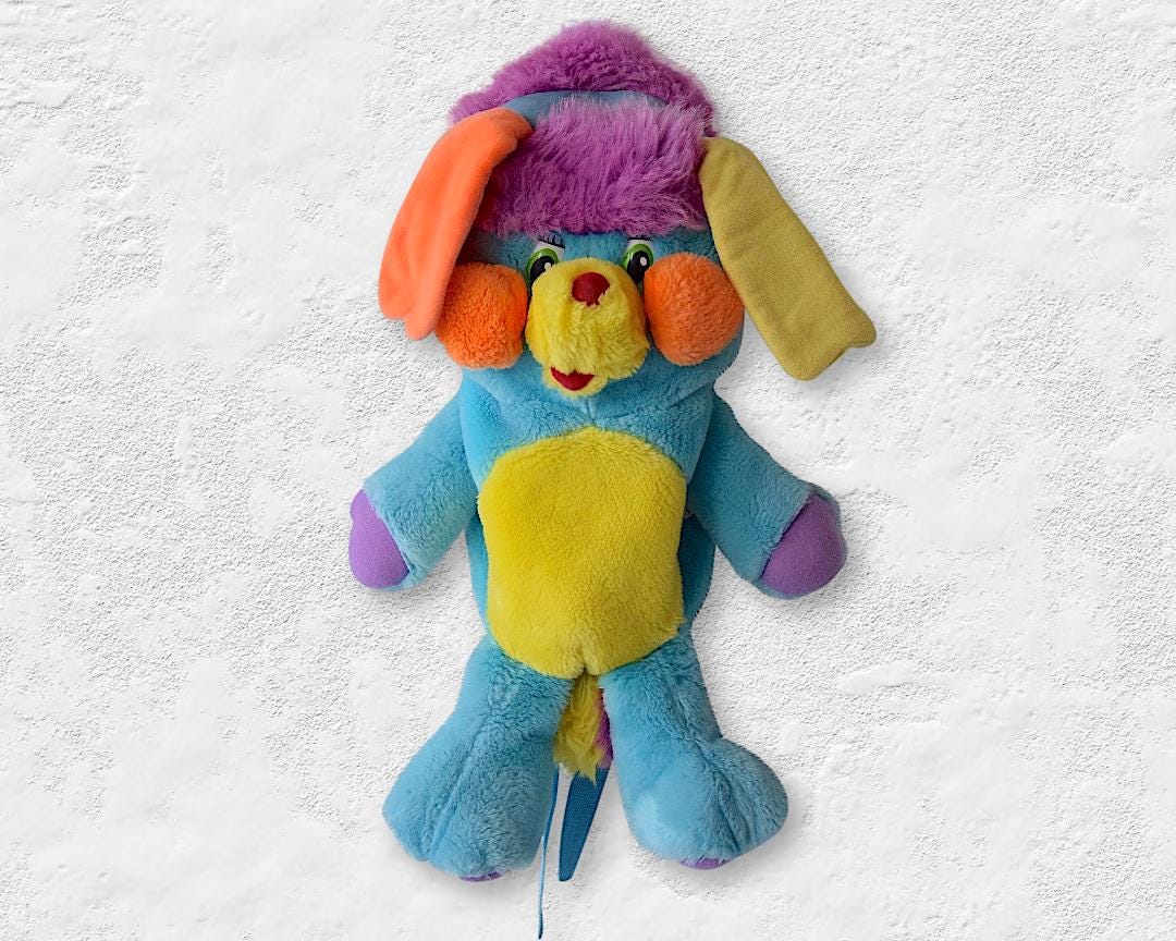 Lot De Peluches Popples Vintage Avec Sac à Dos - Occasion