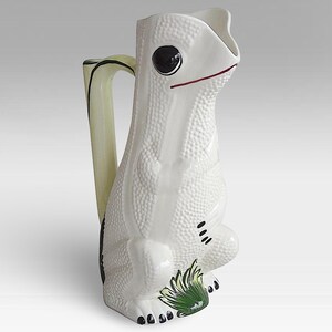 VTG 1960s Portuguese &quot;Reptile&quot; Mid Century Ceramic Pitcher / Jug - by Martan - Made in Portugal - Marked - (11.50 inch / 29 cm)