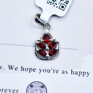 Natural Garnet Pendant 925 Sterling Silver Pendant Garnet Gemstone Pendant Jewelry Handmade Garnet Jewelry Gift Mother Pendant For Necklace