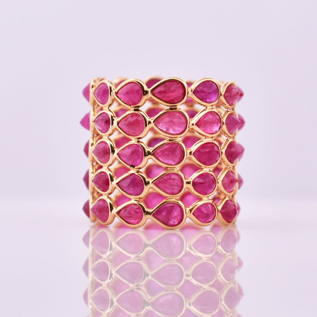 14k Gold Natural Ruby Ring Genuine Ruby Ring Available in Gold Rose ...