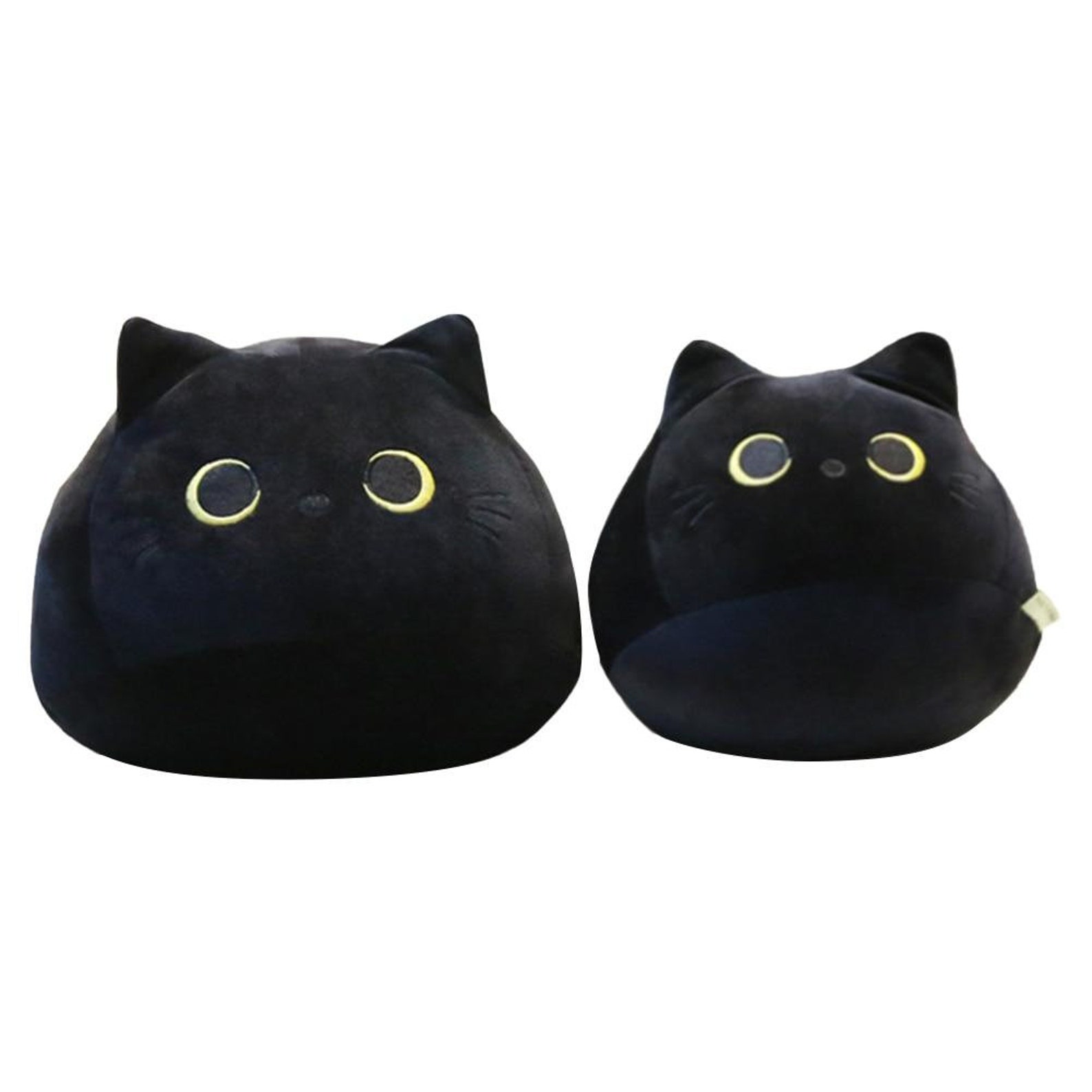 Cute Kawaii Black Cat Plush Etsy