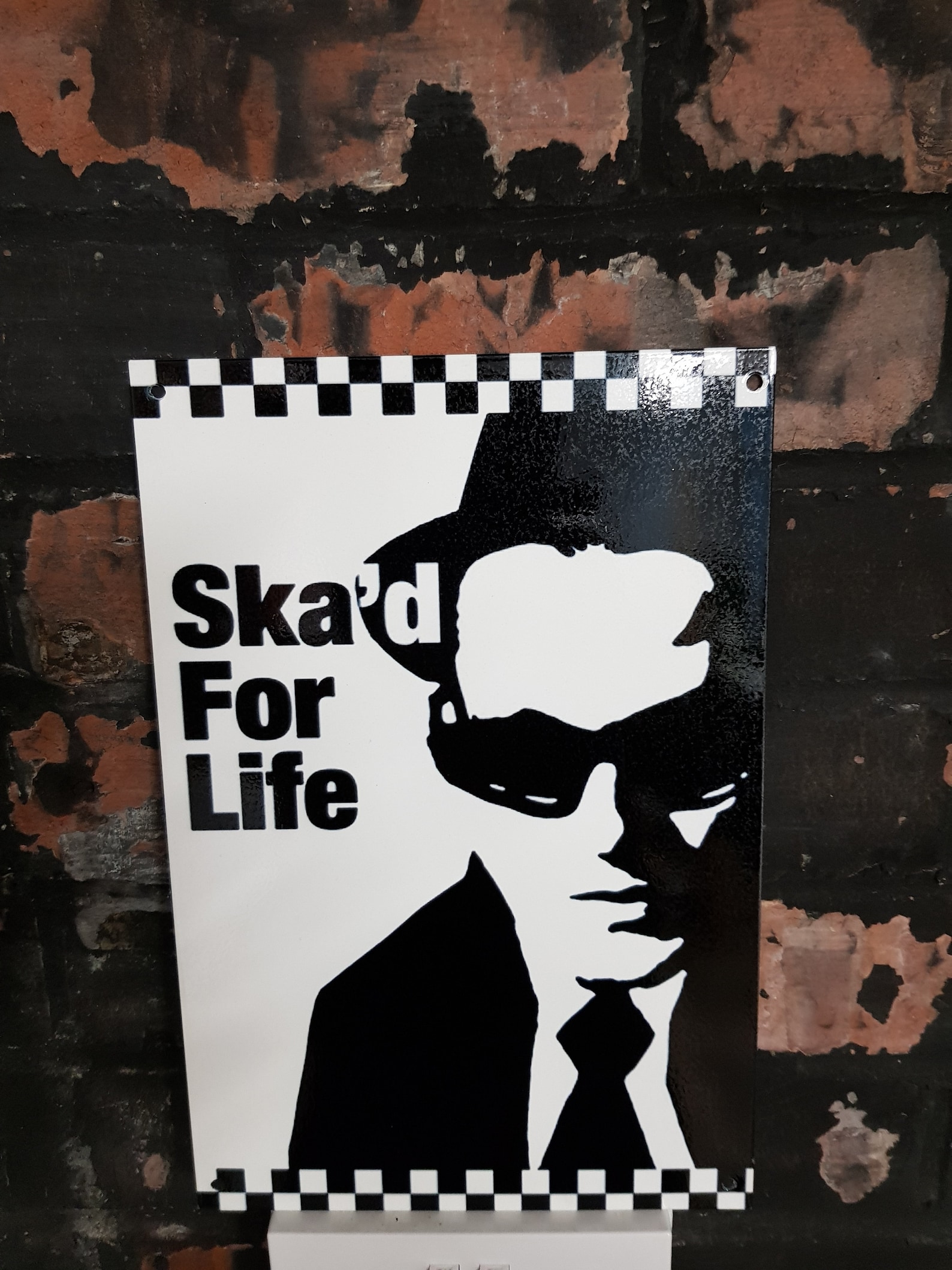 SKA'D for Life Metal Sign With Pre Drilled Holes. - Etsy
