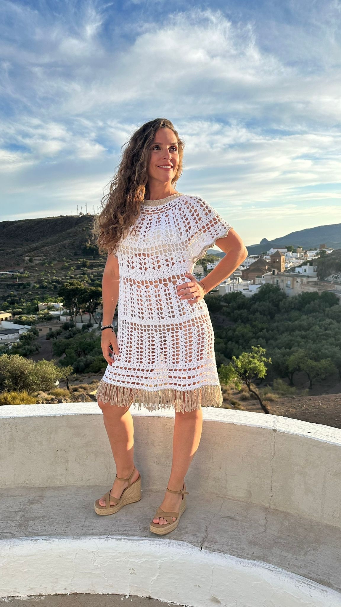 Crochet Dress With Fringe, Hippie Chic Summer Dress, Handmade Crochet  Summer Dress, Eco Cotton Summer Dress, Crochet Dress With Tassels. - Etsy