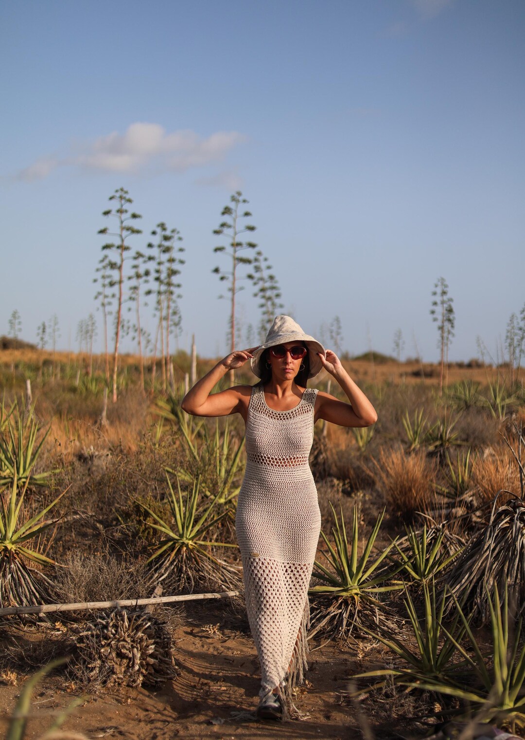 Summer Dress Crochet, Hippie Chic Dress Eco Cotton, Handmade Dress 100%  Cotton, Beige and Light Brown Crochet Dress, Boho Style Summer - Etsy  Australia