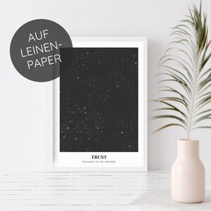 UNIVERSUM Poster Affirmationsposter Affirmationen Wall Art Meditation Poster Yoga Poster Altar Deko Spruch Poster Manifestieren