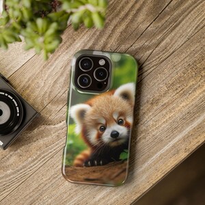 Magnetic Phone Case, Red Panda Phone Cover