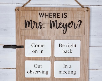 Where is the principal counselor teacher door sign, school office sign, administrator sign, teacher gift, Teacher Appreciation