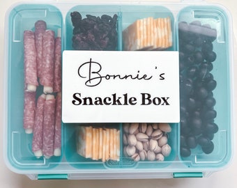 Personalized Snackle Box BPA Free, Charcutterie Box, Snack Box, Winey Box,  Boat Day Accessories, Sterilite Food Safe, Gifts, Christmas Gift