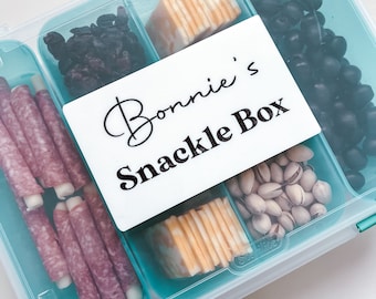 Personalized Snackle Box BPA Free, Charcutterie Box, Snack Box, Winey Box, Boat Day Accessories, Sterilite Food Safe, Gifts, Christmas Gift