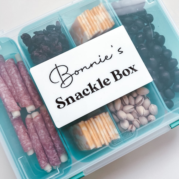 Personalized Snackle Box BPA Free, Charcutterie Box, Snack Box, Winey Box, Boat Day Accessories, Sterilite Food Safe, Gifts, Christmas Gift