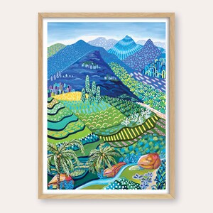 Sapa - Abstract Landscape Print - UNFRAMED